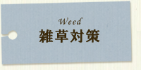 雑草対策